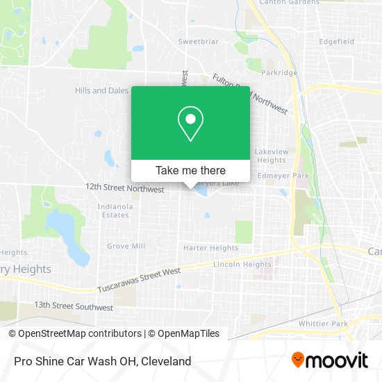 Pro Shine Car Wash OH map