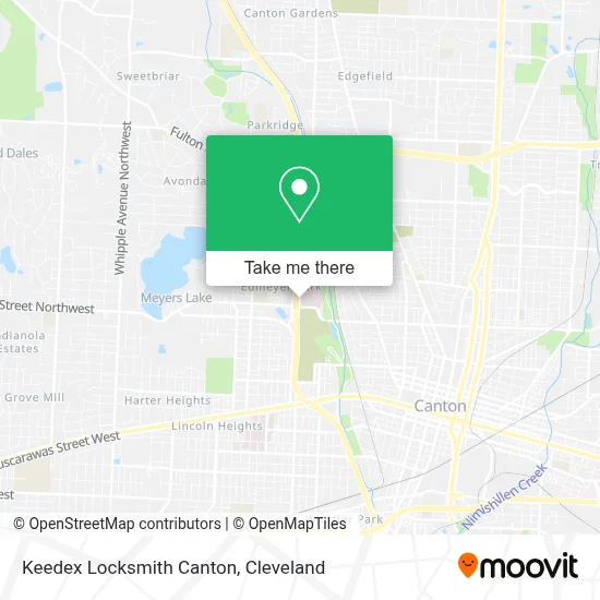 Keedex Locksmith Canton map