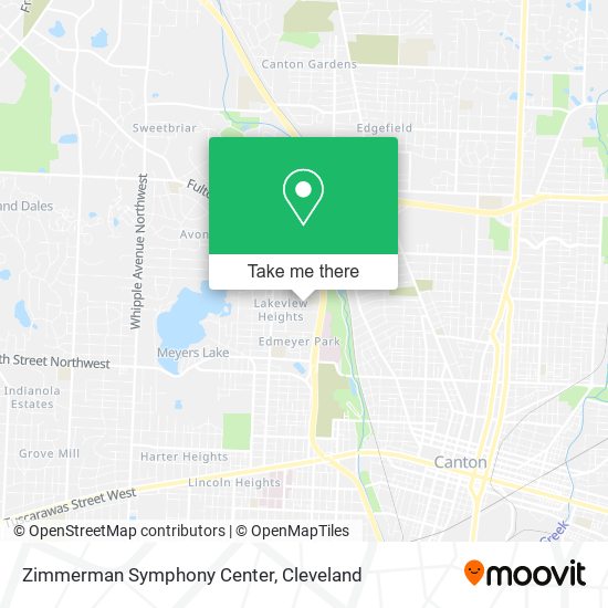 Mapa de Zimmerman Symphony Center