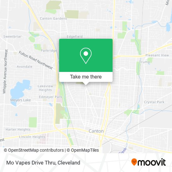 Mo Vapes Drive Thru map
