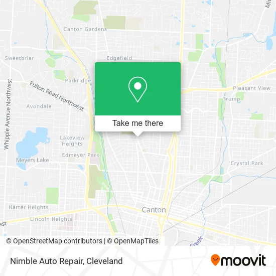 Nimble Auto Repair map