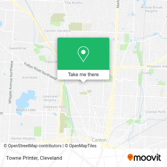 Towne Printer map