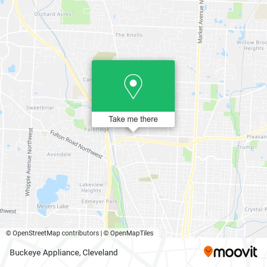 Buckeye Appliance map