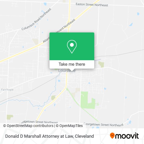 Donald D Marshall Attorney at Law map