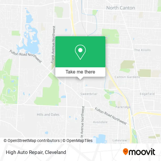 High Auto Repair map