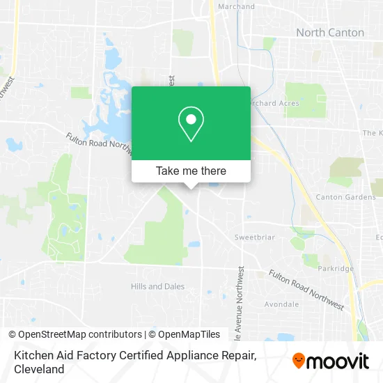 Kitchen Aid Factory Certified Appliance Repair map