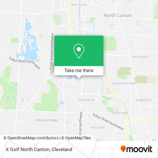 Mapa de X Golf North Canton