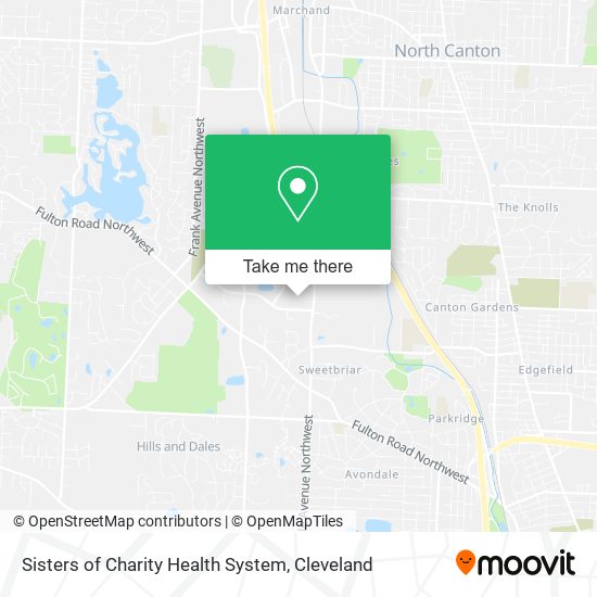 Sisters of Charity Health System map