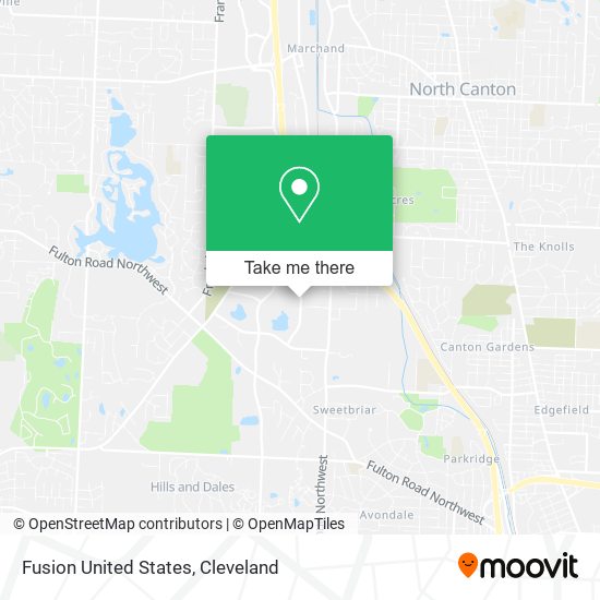 Fusion United States map