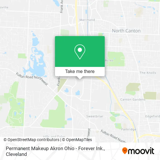 Permanent Makeup Akron Ohio - Forever Ink. map