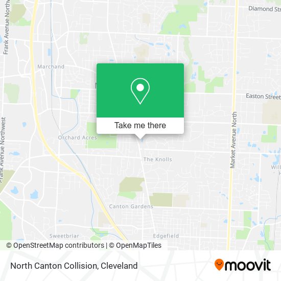 Mapa de North Canton Collision