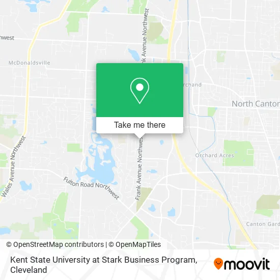 Kent State University at Stark Business Program map