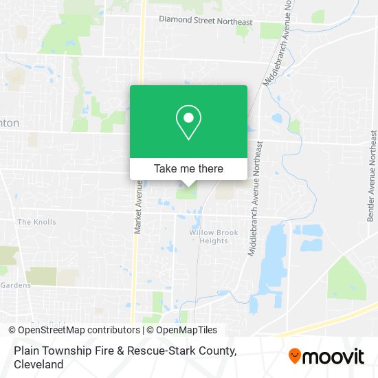 Plain Township Fire & Rescue-Stark County map