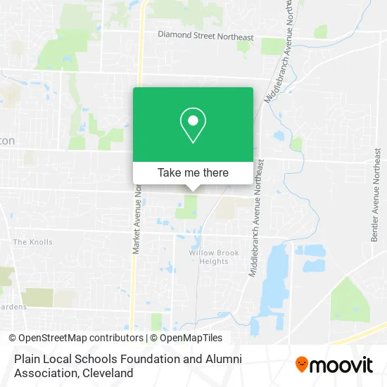 Plain Local Schools Foundation and Alumni Association map
