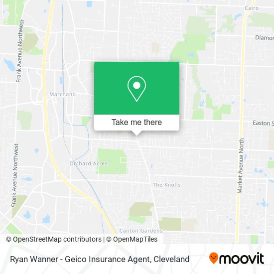 Ryan Wanner - Geico Insurance Agent map