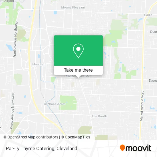 Par-Ty Thyme Catering map