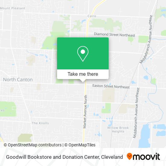 Goodwill Bookstore and Donation Center map