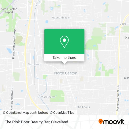 The Pink Door Beauty Bar map