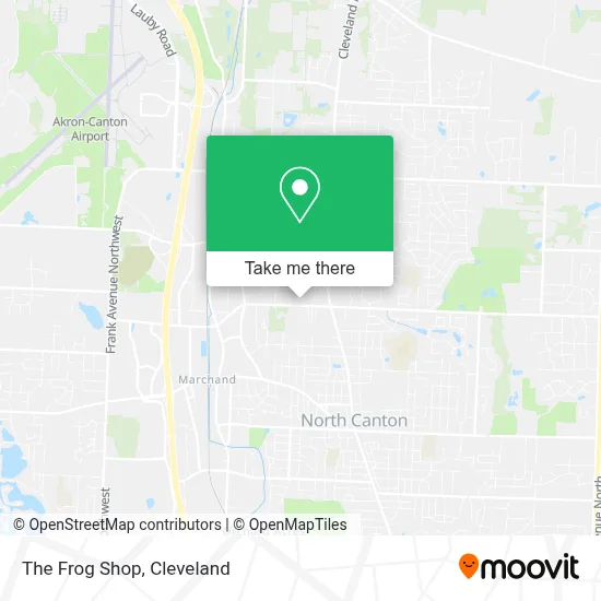 The Frog Shop map