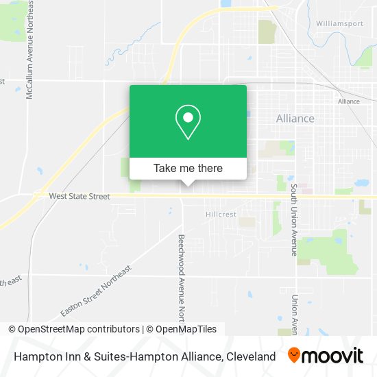 Hampton Inn & Suites-Hampton Alliance map