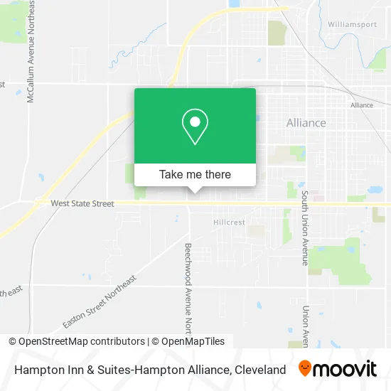 Hampton Inn & Suites-Hampton Alliance map