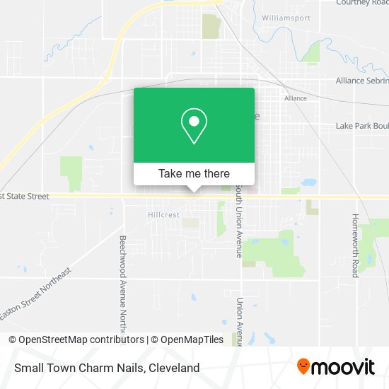 Small Town Charm Nails map