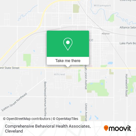 Comprehensive Behavioral Health Associates map
