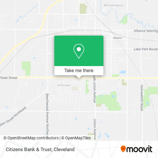 Citizens Bank & Trust map