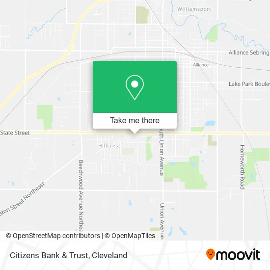 Citizens Bank & Trust map