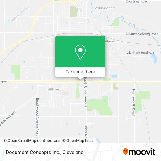 Document Concepts Inc. map