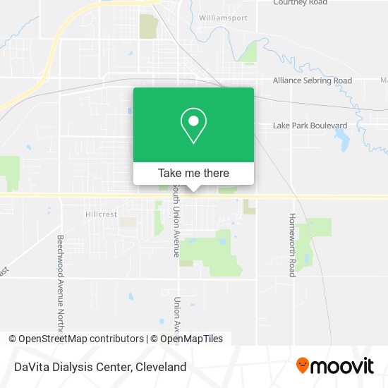 Mapa de DaVita Dialysis Center