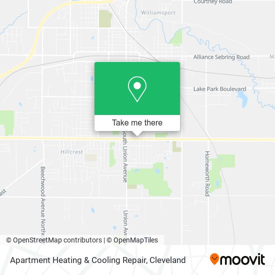 Apartment Heating & Cooling Repair map