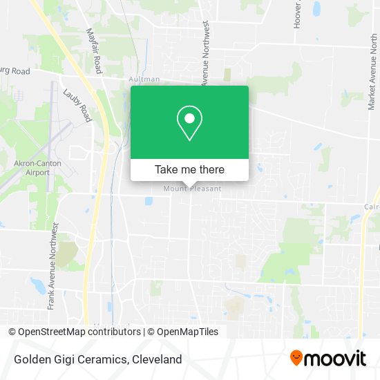 Golden Gigi Ceramics map