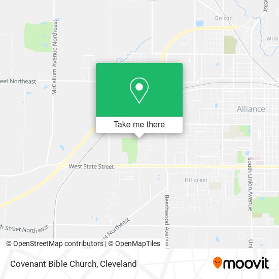Covenant Bible Church map