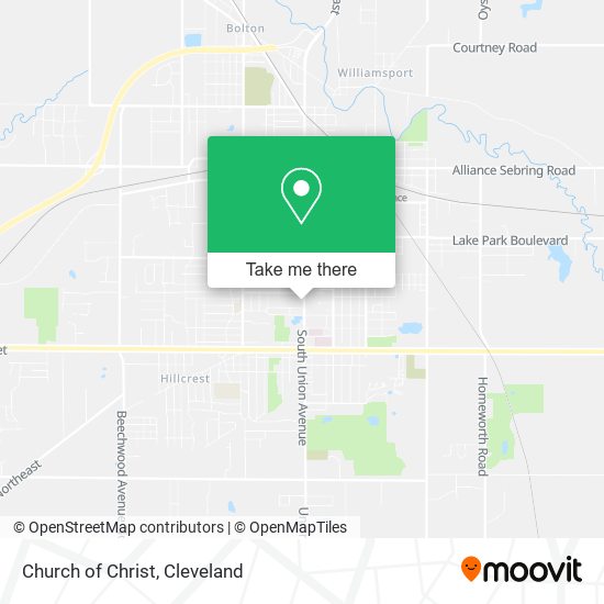 Mapa de Church of Christ