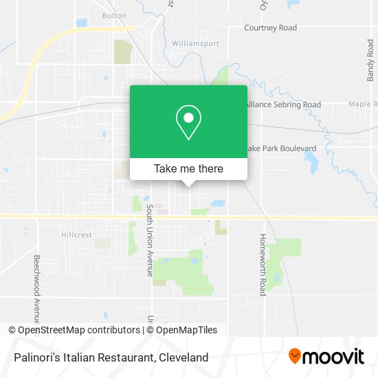 Palinori's Italian Restaurant map
