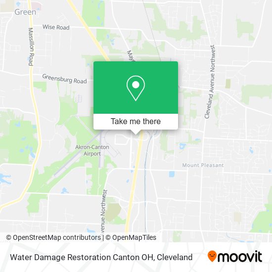 Mapa de Water Damage Restoration Canton OH