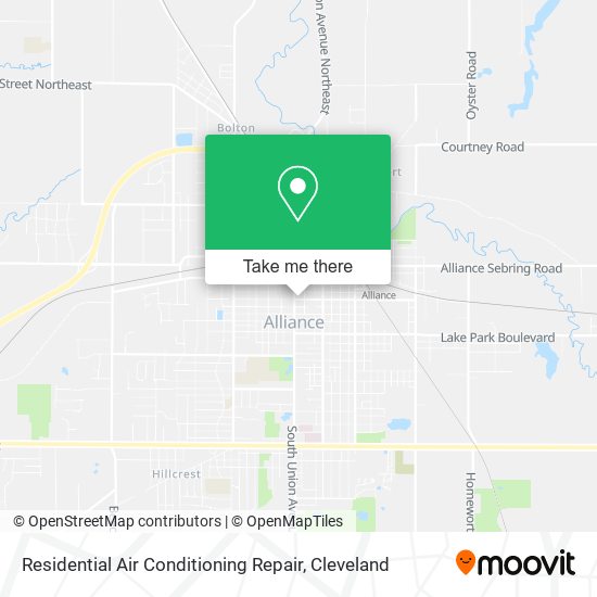 Mapa de Residential Air Conditioning Repair