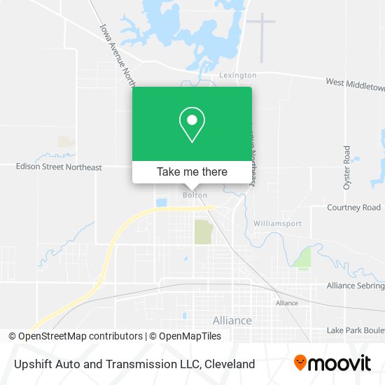 Upshift Auto and Transmission LLC map