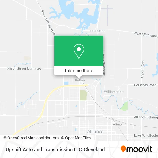 Upshift Auto and Transmission LLC map