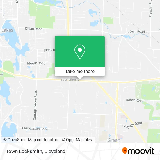 Town Locksmith map