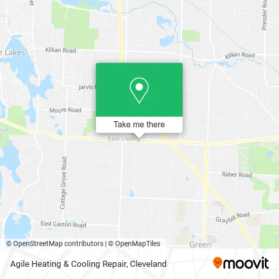Agile Heating & Cooling Repair map
