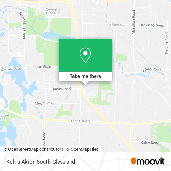 Mapa de Kohl's Akron South
