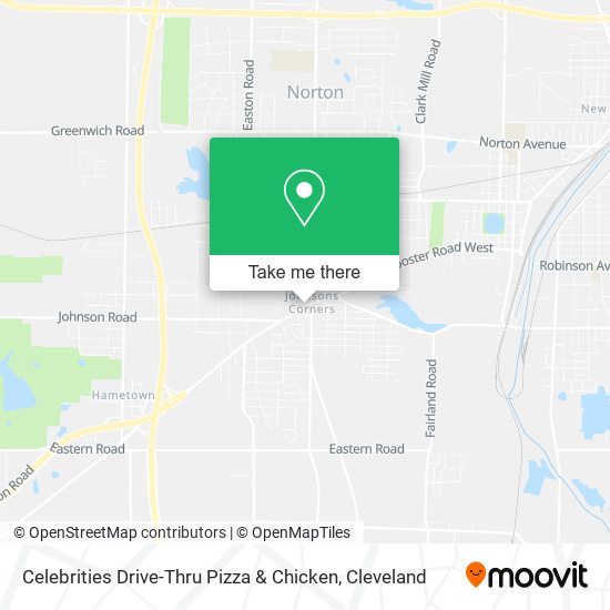 Celebrities Drive-Thru Pizza & Chicken map