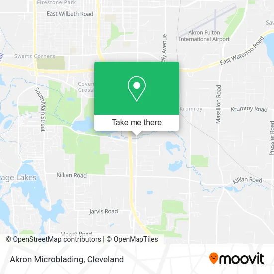 Akron Microblading map