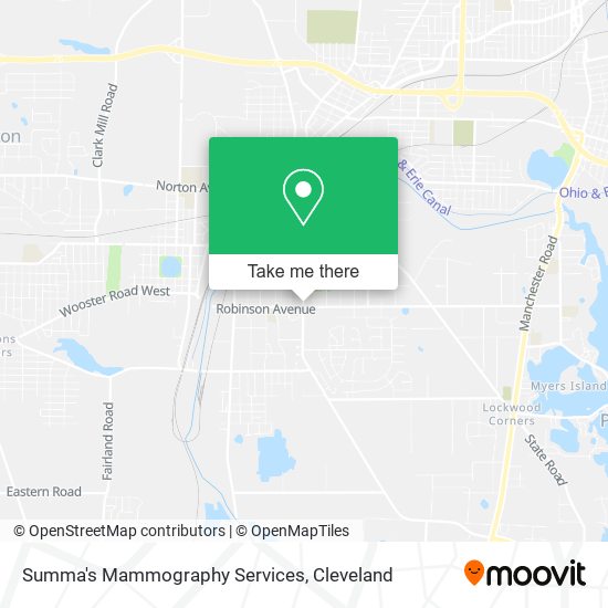 Mapa de Summa's Mammography Services