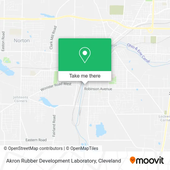 Akron Rubber Development Laboratory map