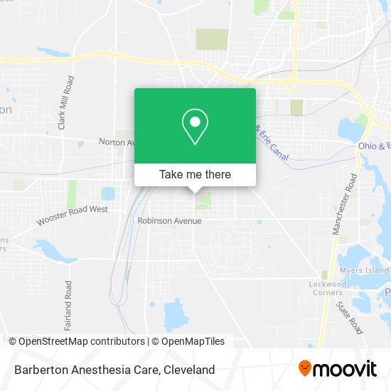 Mapa de Barberton Anesthesia Care