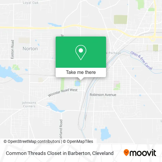 Mapa de Common Threads Closet in Barberton