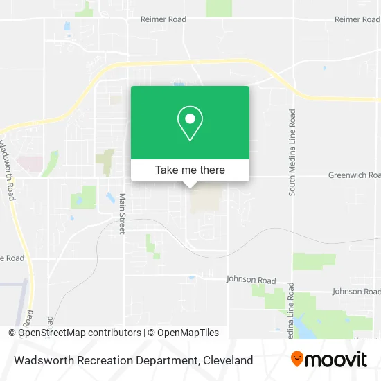 Wadsworth Recreation Department map